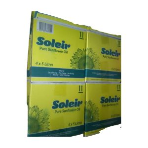 Soleil Pure Sunflower Oil — Carton (4 × 5 L)